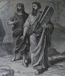 Moses and Joshua Bearing the Law