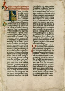 Gutenberg Bible - Epistle of St Jerome